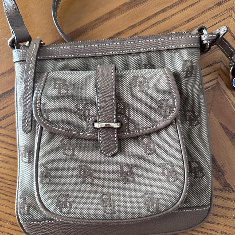 Dooney & Bourke Tan Monogram Crossbody Bag